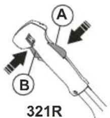 HUSQVARNA 321R - Verrouillage de la gâchette d'accélérateur - 1