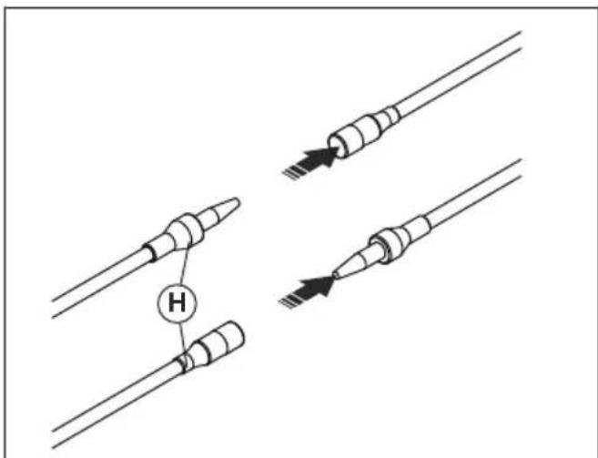 HUSQVARNA 321R - Cómo conectar el cable del regulador de velocidad y los cables del interruptor de parada (321R) - 4