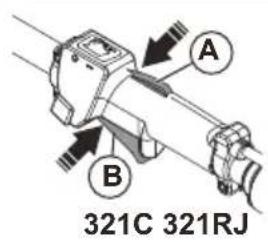 HUSQVARNA 321R - Блокування дросельного регулятора - 2