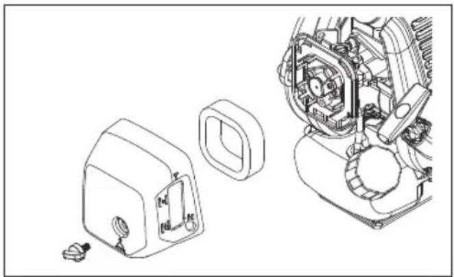 HUSQVARNA 321R - ทำความสะอาดกรองอากาศ - 2