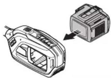 HUSQVARNA 525iECS - Branchement de la batterie - 2