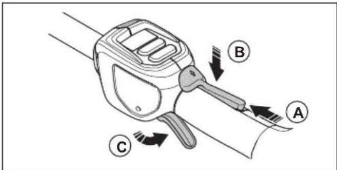 HUSQVARNA 525iECS - Vérification du verrouillage de la gâchette - 1