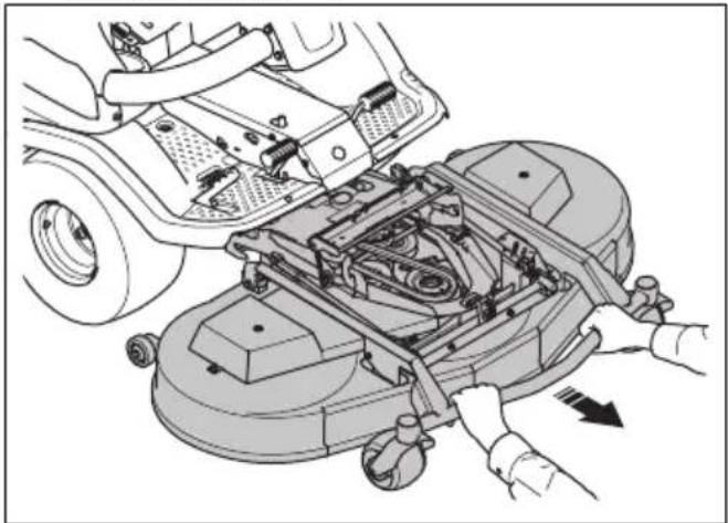 HUSQVARNA P 524X EFI - Pour retirer le carter de coupe - 7