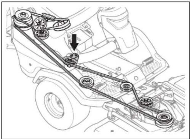 HUSQVARNA P 524X EFI - So ersetzen Sie den Zapfwellenriemen - 13