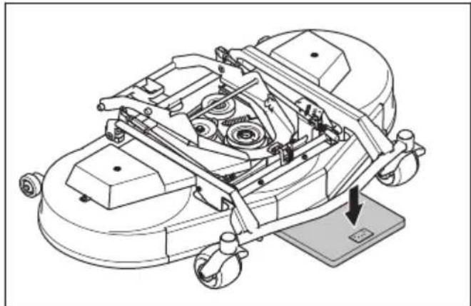HUSQVARNA P 524X EFI - So prüfen und ändern Sie den Bodendruck des Mähdecks - 1