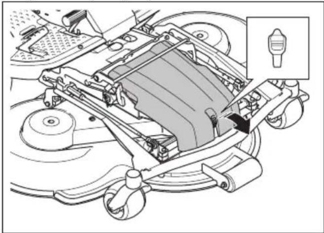 HUSQVARNA P 524X EFI - Odstranitev sprednjega pokrova - 1