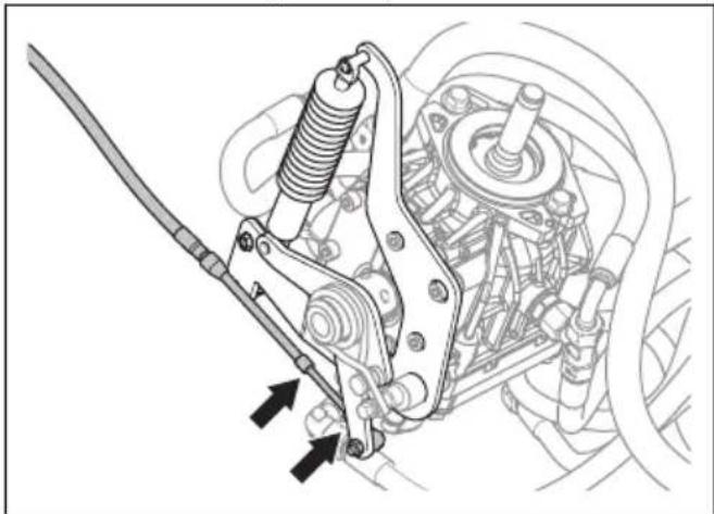 HUSQVARNA P 524X EFI - Pour lubrifier le câble de transmission hydrostatique - 1