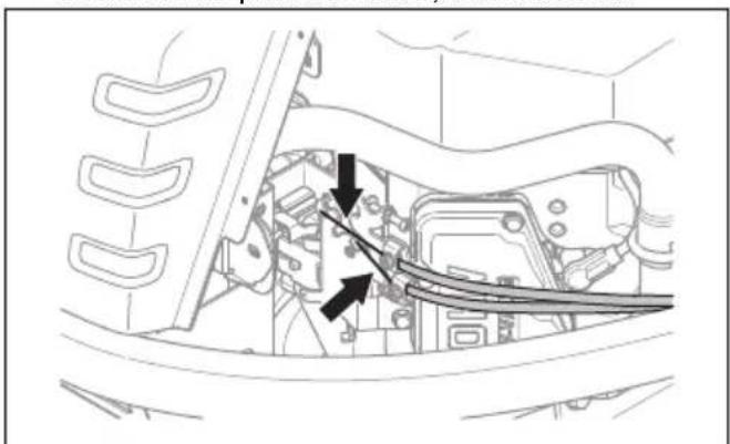 HUSQVARNA P 524X EFI - Pour lubrifier le câble d'accélérateur, le câble de starter (P 524X) - 1