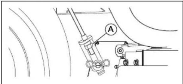 HUSQVARNA YTH24K54 - To do a precision side to side adjustment of the cutting deck - 3