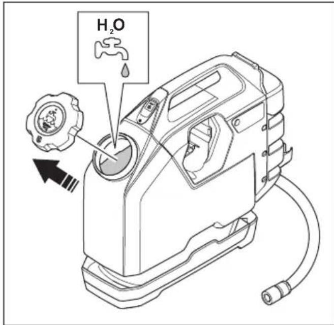 HUSQVARNA WT 15i - To fill the water tank - 2