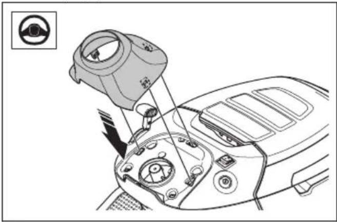 HUSQVARNA TC 114 - Het stuurwiel monteren - 1