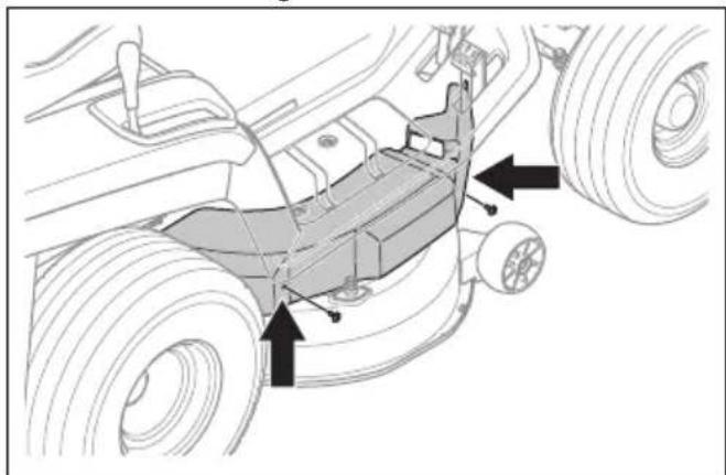 HUSQVARNA TC 112 - So entfernen und montieren Sie das Mähdeck - 2