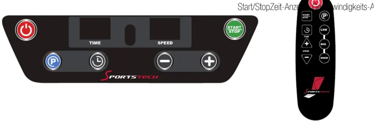 Start/StopZeit-Anze Sewindigkeits-A START/STOP TIME SPEED SPORTSTECH SPORTSTECH