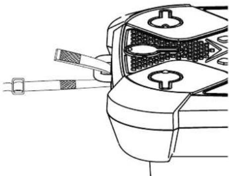 Sportstech VP150 - Befestigung des Full-Body Bands an der Vibrationsplatte - 1