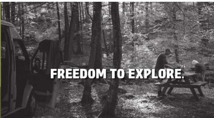 FREEDOM TO EXPLORE.