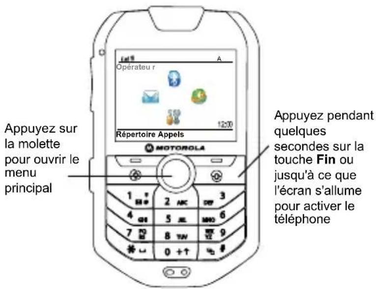 MOTOROLA M990 - Écran d'accueil - 1