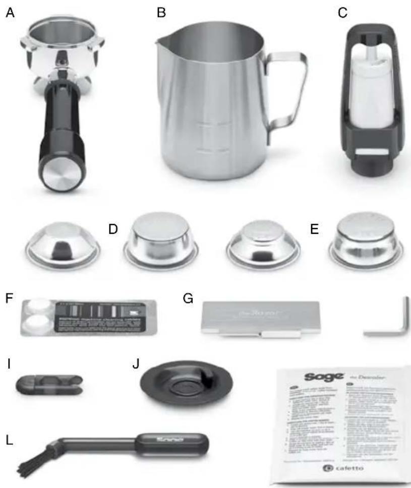 SAGE the Barista Express Impress SES876 - Komponenten - 2