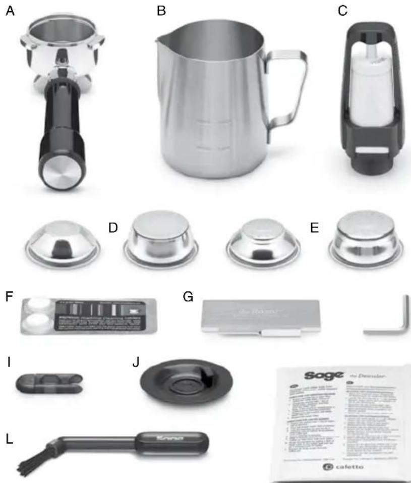 SAGE the Barista Express Impress SES876 - Composants - 2
