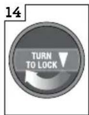 14 TURN TO LOCK