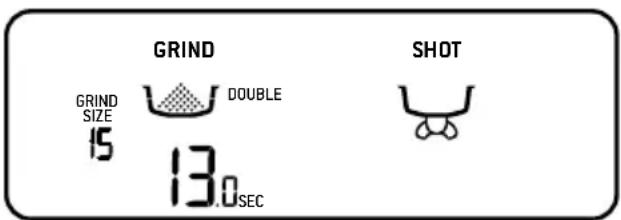GRIND GRIND SIZE 15 DOUBLE 13.0sec SHOT