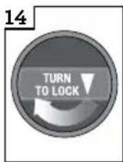 14 TURN TO LOCK