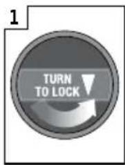 1 TURN TO LOCK