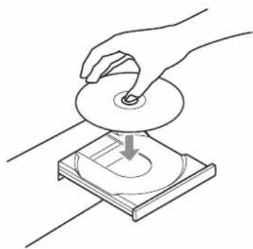 TEAC VRDS701T - Place a disc on the tray with the labeled side up. - 1