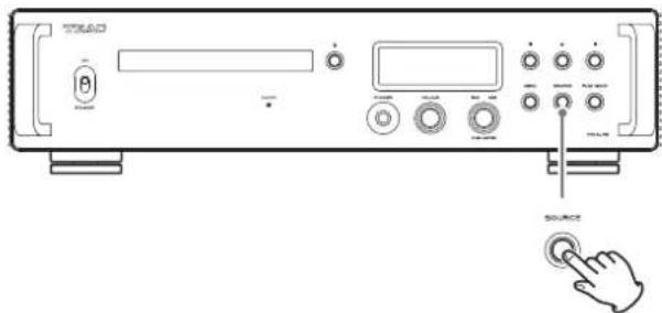 TEAC VRDS701T - Press the SOURCE button to select CD. - 1