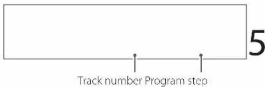 5 Track number Program step