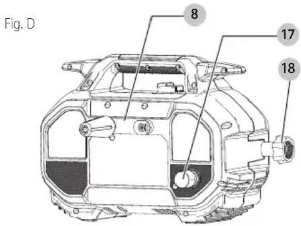 Craftsman CMEPW1800 - Fixer le boyau d'arrosage (Fig. A, D) - 1