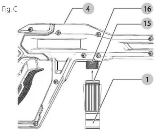 Craftsman CMEPW1800 - Conexión de manguera de alta presión (Fig. C, D) - 1