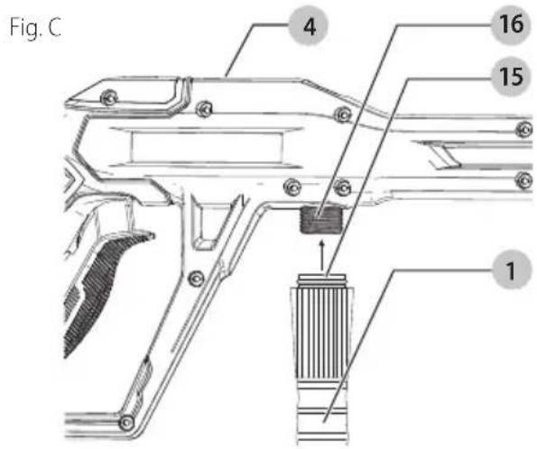 Craftsman CMEPW1800 - Attaching High Pressure Hose (Fig. C, D) - 1
