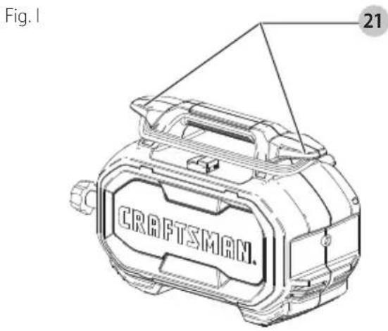 Craftsman CMEPW1800 - Almacenamiento (Fig. H, I) - 2