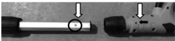 Scotts PS45010S - POLE AND HANDLE ASSEMBLY - 3