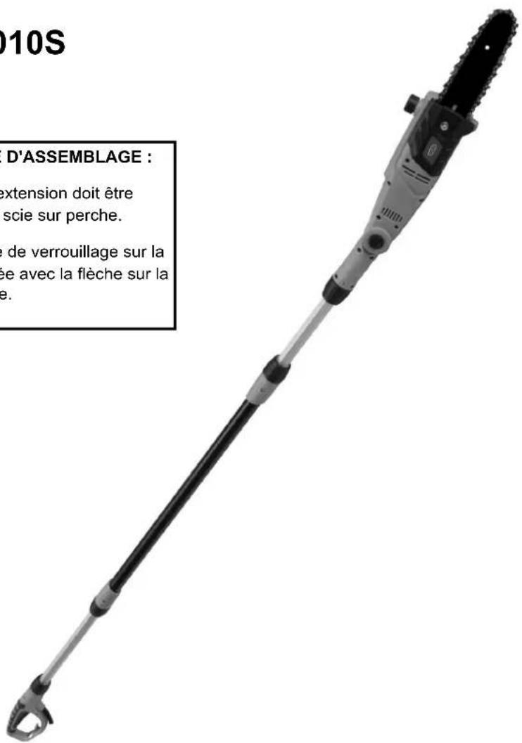 Scotts PS45010S - REMARQUE IMPORTANTE D'ASSEMBLAGE : - 1