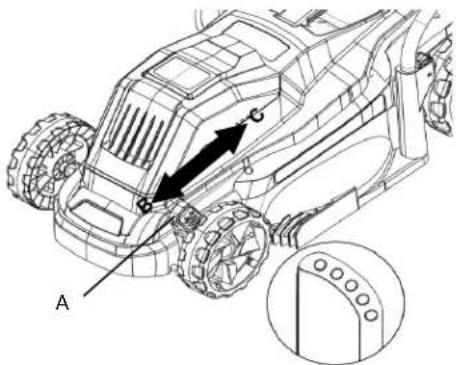 Scotts 62014S - To adjust the blade height: - 1
