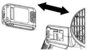 Scotts LB22020S - INSTALLING AND REMOVING BATTERY PACK FROM THE UNIT - 1