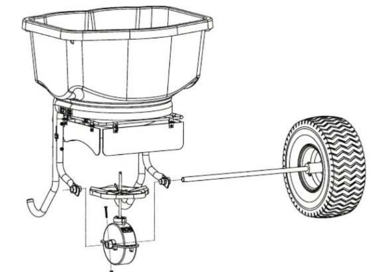Chapin 82108N - Paso 4: Instale el eje/flecha de la transmisión - 1