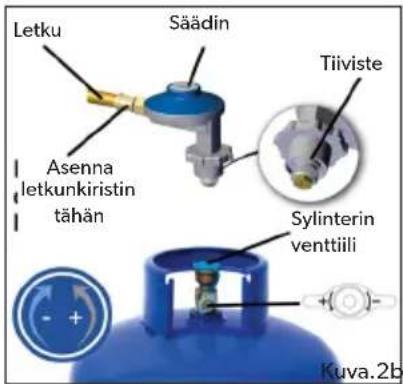 CADAC 2 Cook 3 - Kaasunsyöton irrottaminen ja vaihtaminen - 1