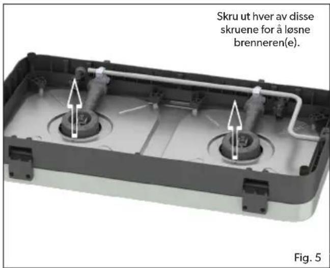CADAC 2 Cook 3 - Bytte av en blokkert jetdyse: - 2