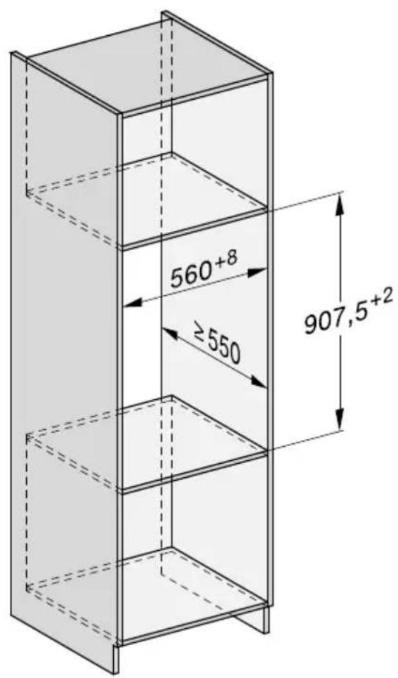 MIELE ESW 7010 BW - Appareil combiné pour niches de 590 mm de haut - 1