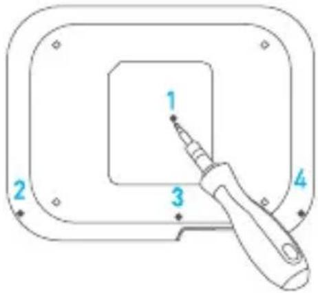 EZVIZ X3 - Desapertar os parafusos - 1