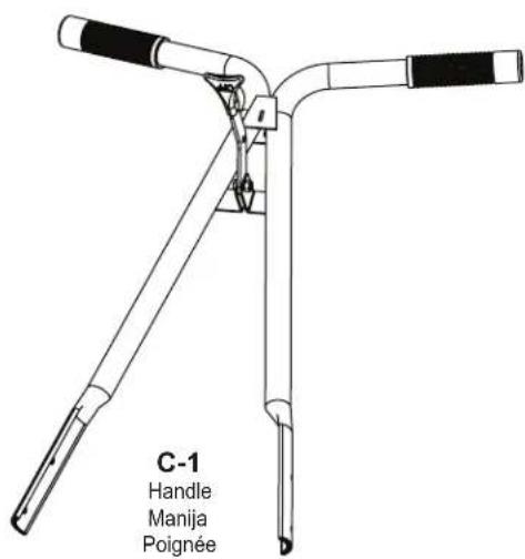 Chapin 8900A - Composants de l'épandeur (taille non réelle) - 1