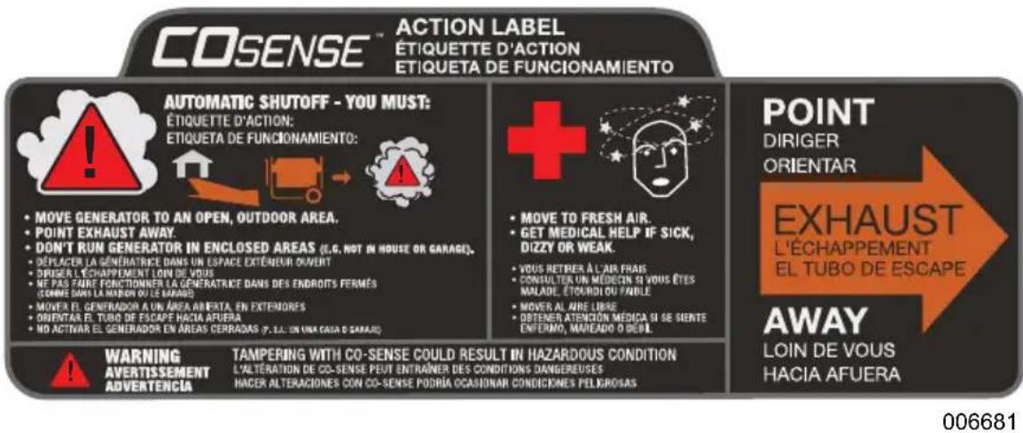 Generac GP7500E - Carbon Monoxide (CO) Detection and Shut-off System (if equipped) - 1