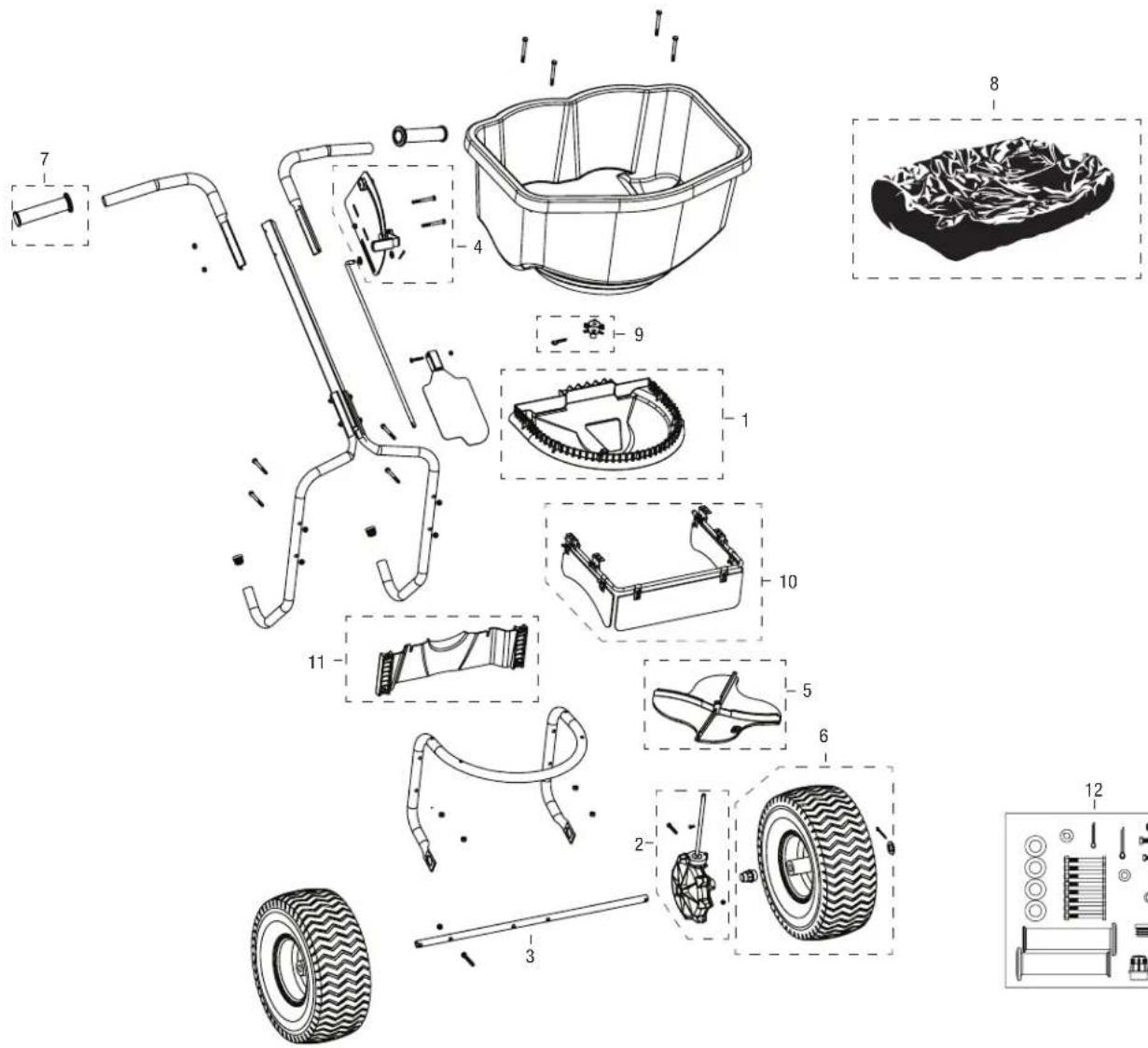 Chapin 82400B - REPLACEMENT PARTS / PARTES DE REPUESTO / PIECES DE RECHANGE - 1