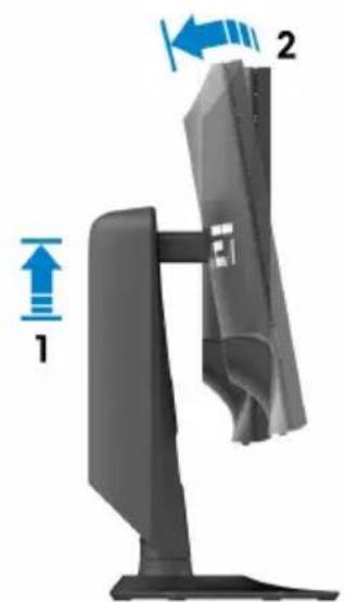 ALIENWARE AW2724DM - Réglage du pivot - 1