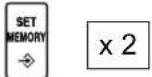 SHARP YBS6192AE - Ajuste del factor de multiplicación para cantidad doble/triple - 1