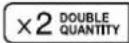 SHARP YBS1282AE - Pour modifier le facteur multiplicateur pour la quantité double - 3