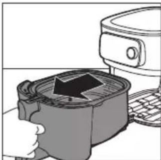 PHILIPS Airfryer XXL Connected HD9875 - Vkladanie vyberatelného mriežkového dna - 1