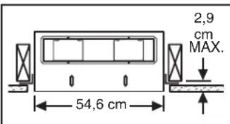 2,9 cm MAX. 54,6 cm